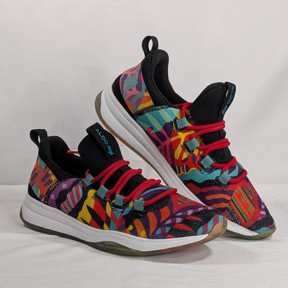 ALDO X DINA SAADI Artist Design MX Trainers Women's Size 8 Multicolor Running - Picture 2 of 9